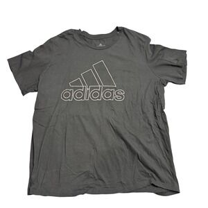 Adidas Amplifier Tee T-Shirt Mens 2XL Black Short Sleeve Logo Athletic‎